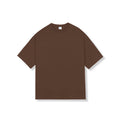 Camiseta de Algodón 280G de Corte Holgado y Cuello Redondo para Hombres
