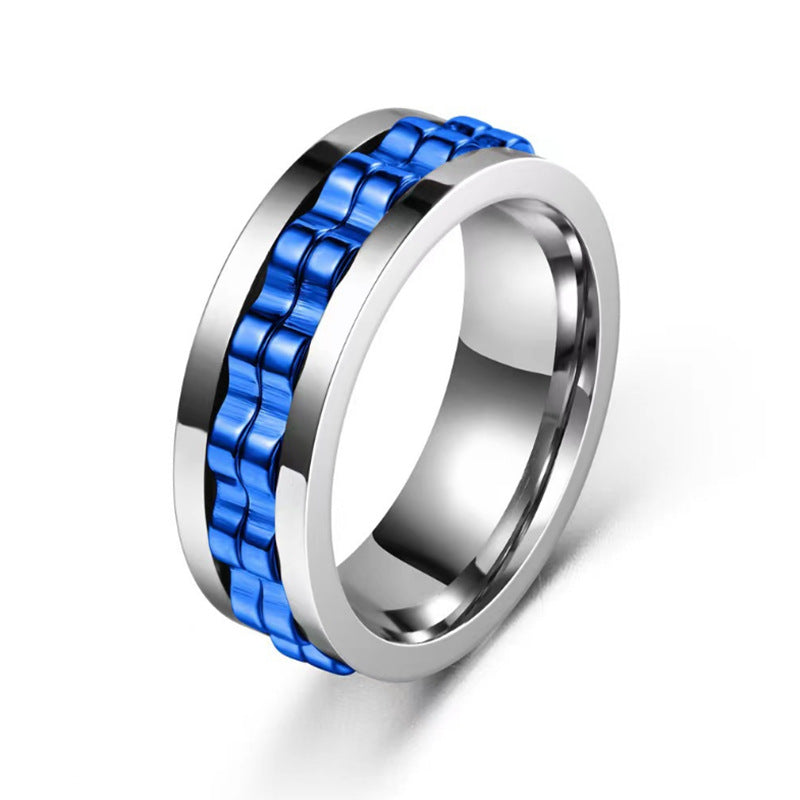 Anillo Fidget de Acero Inoxidable para Hombres