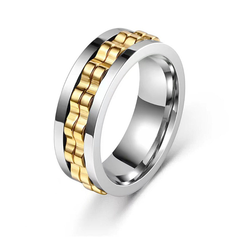 Anillo Fidget de Acero Inoxidable para Hombres
